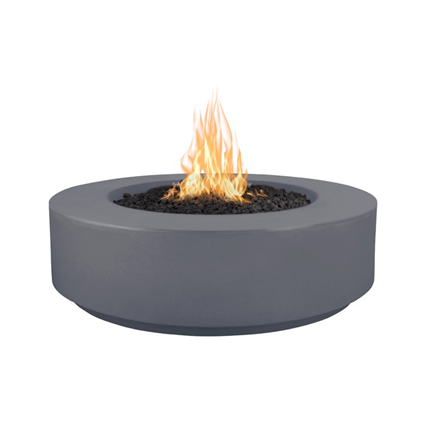 The Outdoor Plus Florence 42" Concrete Fire Pit - 12" Tall - Match Lit - OPT-FL42