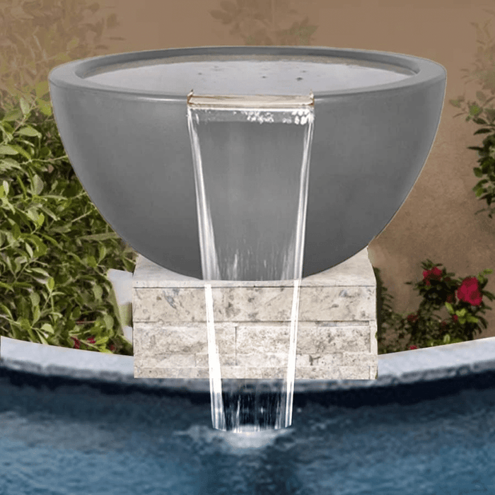 The Outdoor Plus Luna GFRC Concrete Round Water Bowl - OPT-LUNWO30