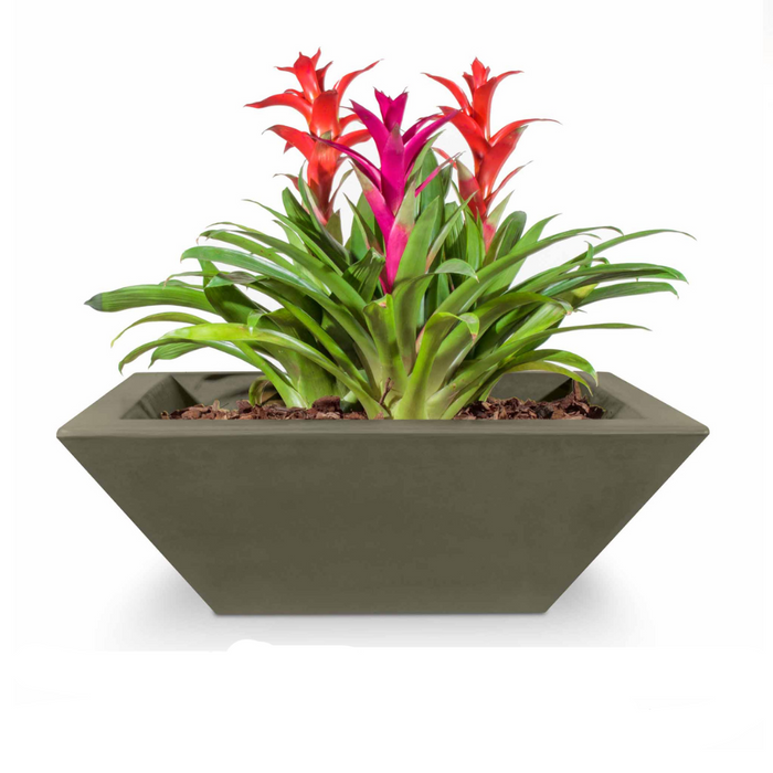 The Outdoor Plus Maya GFRC Concrete Square Planter Bowl - 36" - OPT-36SP