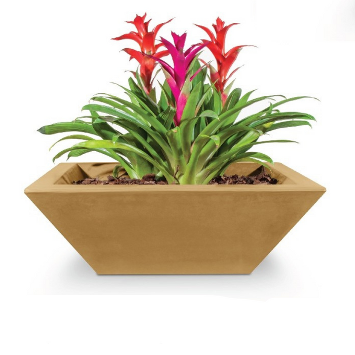 The Outdoor Plus Maya GFRC Concrete Square Planter Bowl - 36" - OPT-36SP