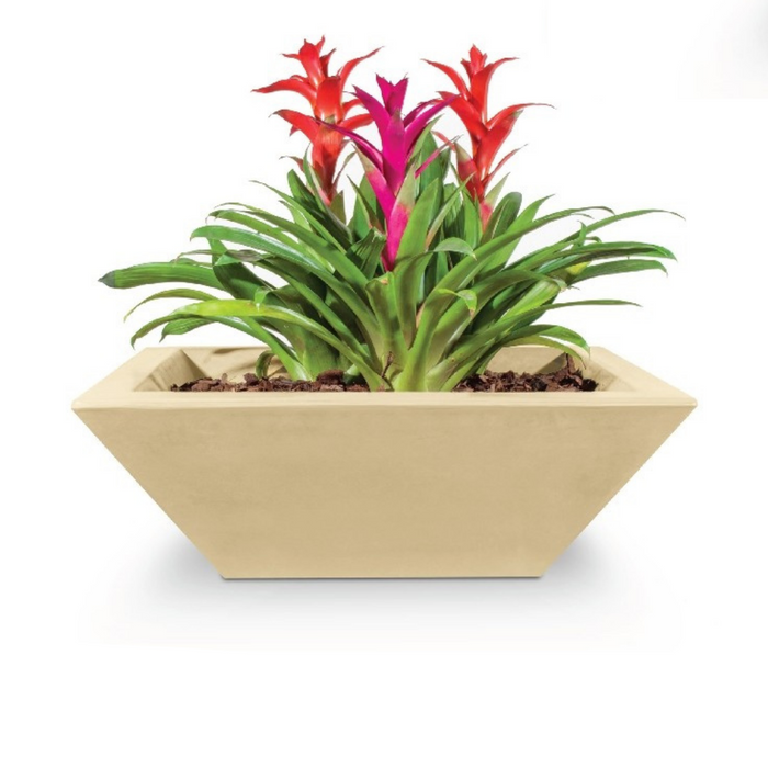 The Outdoor Plus Maya GFRC Concrete Square Planter Bowl - 36" - OPT-36SP