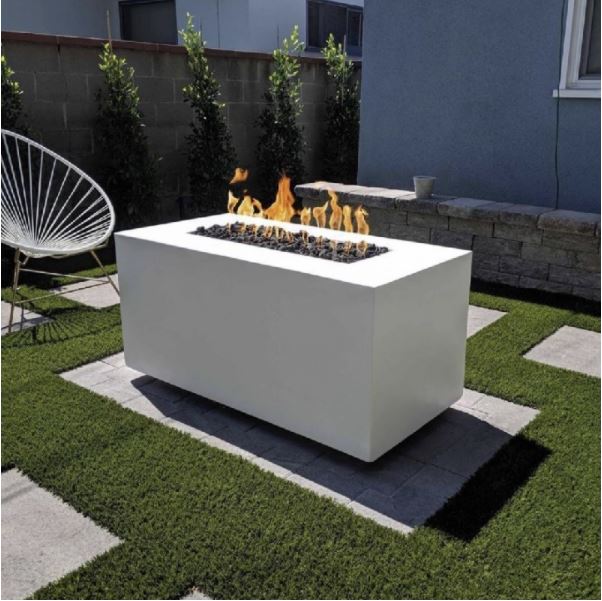 The Outdoor Plus Pismo 60" Concrete Fire Pit - Match Lit - OPT-2460