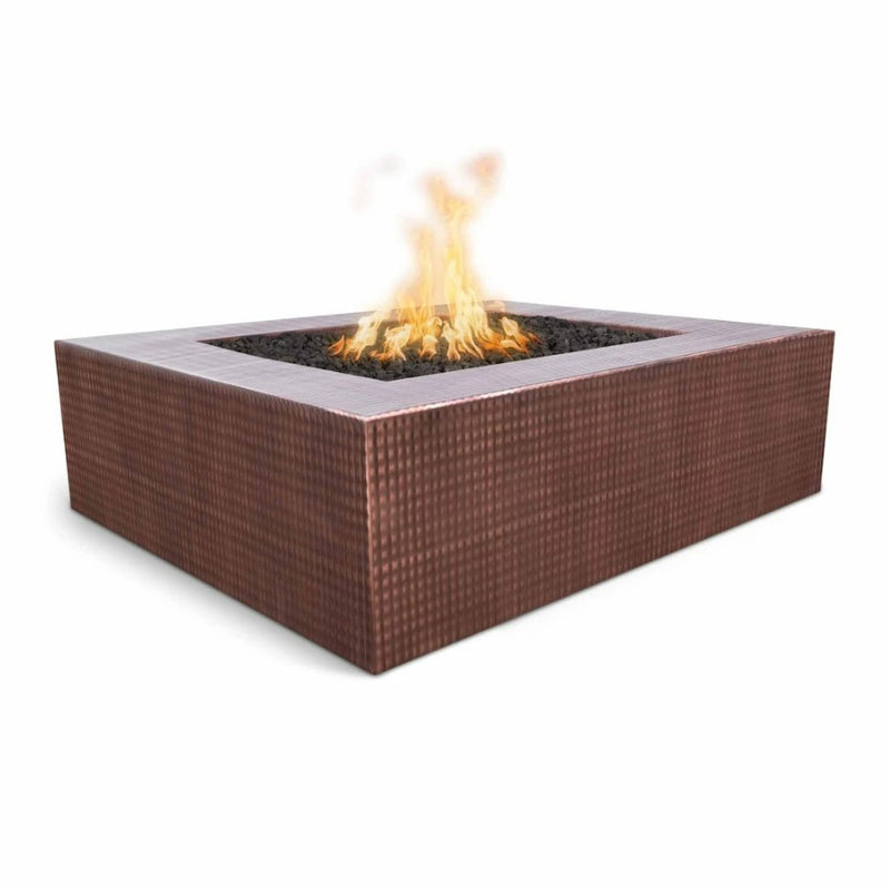 The Outdoor Plus Quad Copper Fire Pit 36" - 110V Plug & Play Electronic Ignition - OPT-QDCPRSQ36EKIT