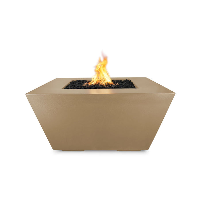 The Outdoor Plus Redan 50" Concrete Fire Pit - Flame Sense System with Push Button Spark Igniter - OPT-RDN50FSEN