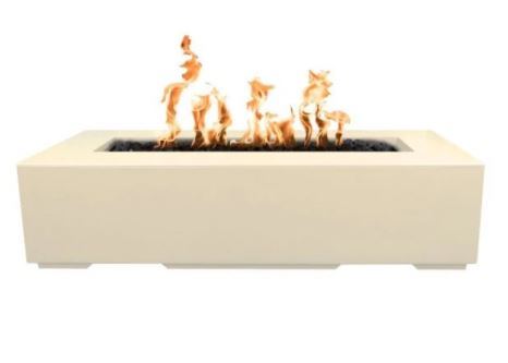 The Outdoor Plus Regal 54" Concrete Fire Pit - Flame Sense System with Push Button Spark Igniter - OPT-RGL54FSEN