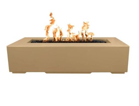 The Outdoor Plus Regal 54" Concrete Fire Pit - Flame Sense System with Push Button Spark Igniter - OPT-RGL54FSEN