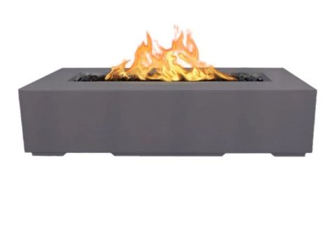 The Outdoor Plus Regal 54" Concrete Fire Pit - Flame Sense System with Push Button Spark Igniter - OPT-RGL54FSEN