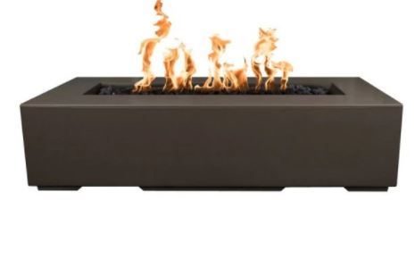 The Outdoor Plus Regal 54" Concrete Fire Pit - Flame Sense System with Push Button Spark Igniter - OPT-RGL54FSEN