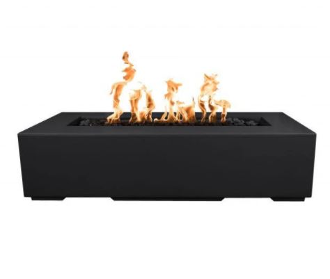 The Outdoor Plus Regal 54" Concrete Fire Pit - Flame Sense System with Push Button Spark Igniter - OPT-RGL54FSEN