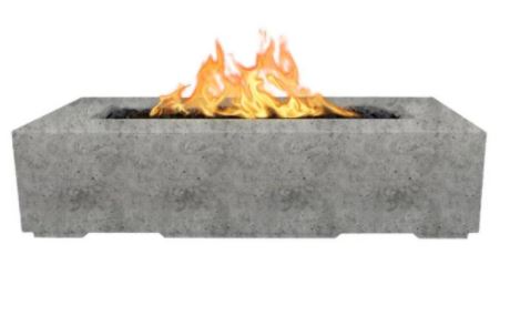 The Outdoor Plus Regal 54" Concrete Fire Pit - Flame Sense System with Push Button Spark Igniter - OPT-RGL54FSEN