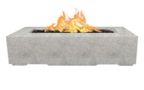 The Outdoor Plus Regal 54" Concrete Fire Pit - 110V Plug & Play Electronic Ignition - OPT-RGL54EKIT