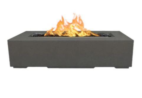 The Outdoor Plus Regal 54" Concrete Fire Pit - 110V Plug & Play Electronic Ignition - OPT-RGL54EKIT