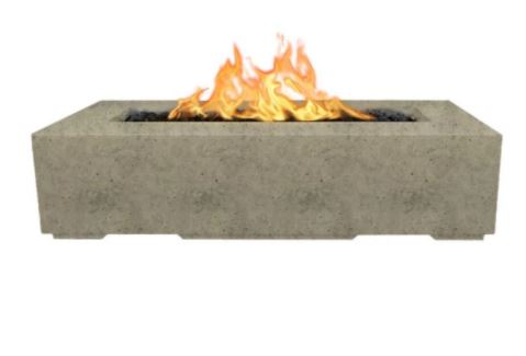 The Outdoor Plus Regal 54" Concrete Fire Pit - Match Lit with Flame Sense System - OPT-RGL54FSML