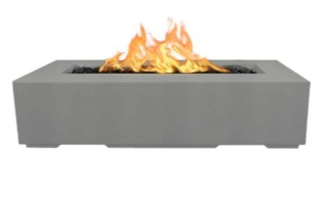 The Outdoor Plus Regal 60" Concrete Fire Pit - 110V Plug & Play Electronic Ignition - OPT-RGL60EKIT