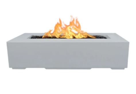 The Outdoor Plus Regal 60" Concrete Fire Pit - 110V Plug & Play Electronic Ignition - OPT-RGL60EKIT