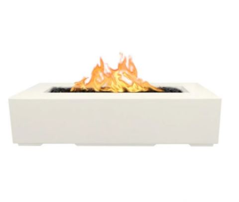 The Outdoor Plus Regal 60" Concrete Fire Pit - Flame Sense System with Push Button Spark Igniter - OPT-RGL60FSEN