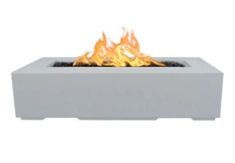 The Outdoor Plus Regal 60" Concrete Fire Pit - Flame Sense System with Push Button Spark Igniter - OPT-RGL60FSEN