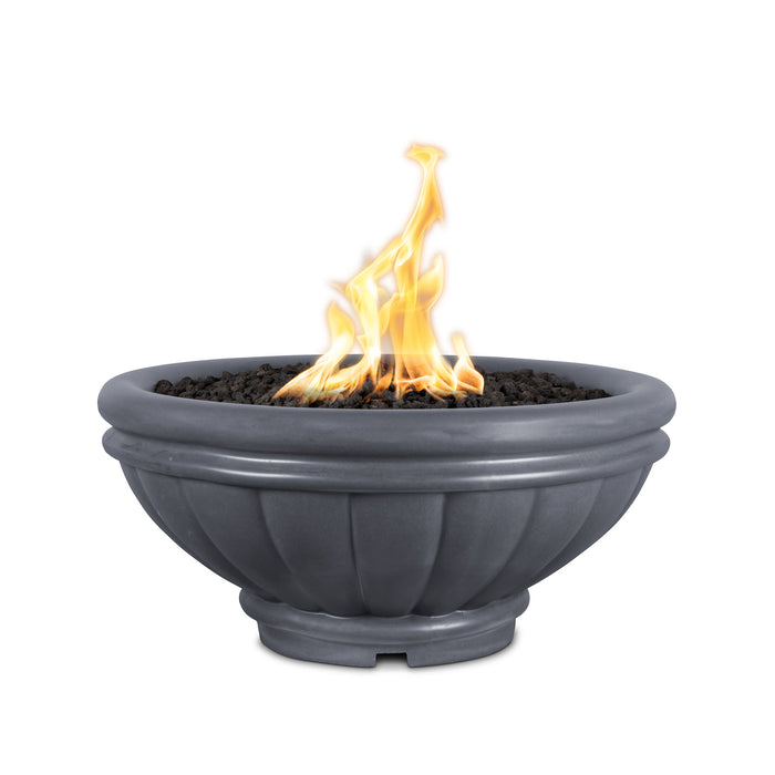 The Outdoor Plus Roma GFRC Match Lit Concrete Round Fire Bowl - 36" - OPT-ROMFO36