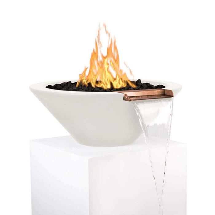 The Outdoor Plus Series Cazo GFRC 12V Electronic Round Fire and Water Bowl - 48" - OPT-48RFWE12V