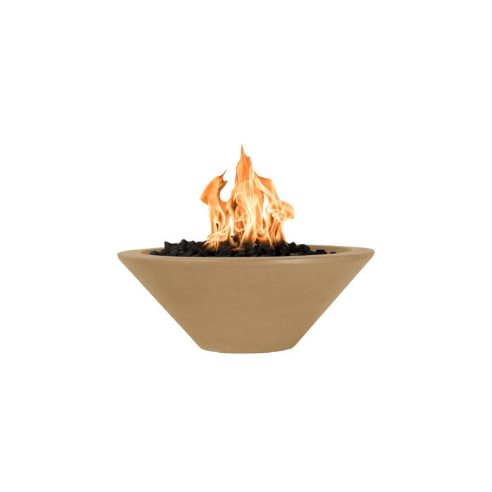 The Outdoor Plus Series Cazo GFRC 12V Electronic Round Fire Bowl - 31" - OPT-31RFOE12V