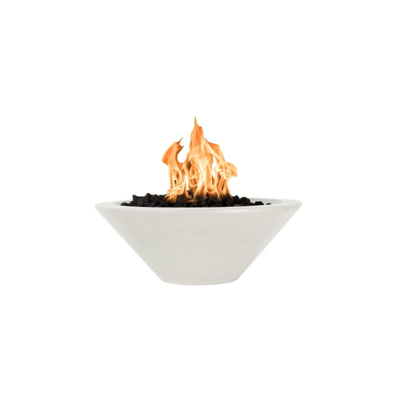 The Outdoor Plus Series Cazo GFRC 12V Electronic Round Fire Bowl - 31" - OPT-31RFOE12V