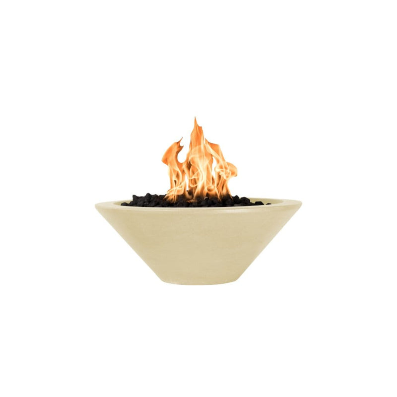 The Outdoor Plus Series Cazo GFRC 12V Electronic Round Fire Bowl - 36" - OPT-36RFOE12V
