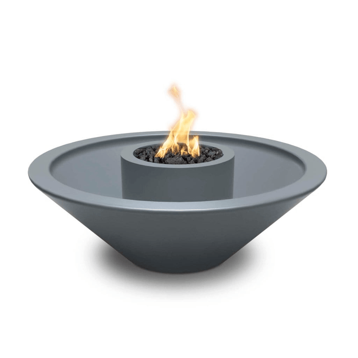 The Outdoor Plus Series Cazo GFRC Electronic 360 Degree Spill Round Fire and Water Bowl - 48" - OPT-48CZFW360E12V