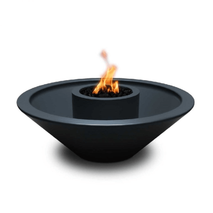 The Outdoor Plus Series Cazo GFRC Electronic 360 Degree Spill Round Fire and Water Bowl - 48" - OPT-48CZFW360E12V