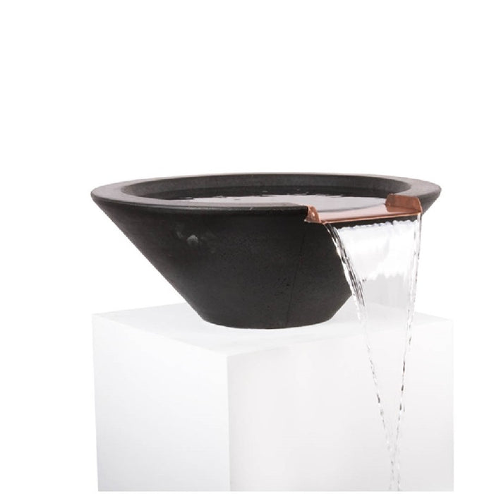 The Outdoor Plus Series Cazo GFRC Round Water Bowl - 24" - OPT-24RWO