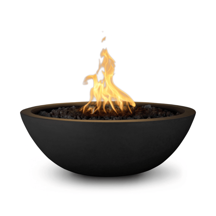 The Outdoor Plus Series Sedona GFRC 12V Electronic Round Fire Bowl - 27" - OPT-27RFOE12V