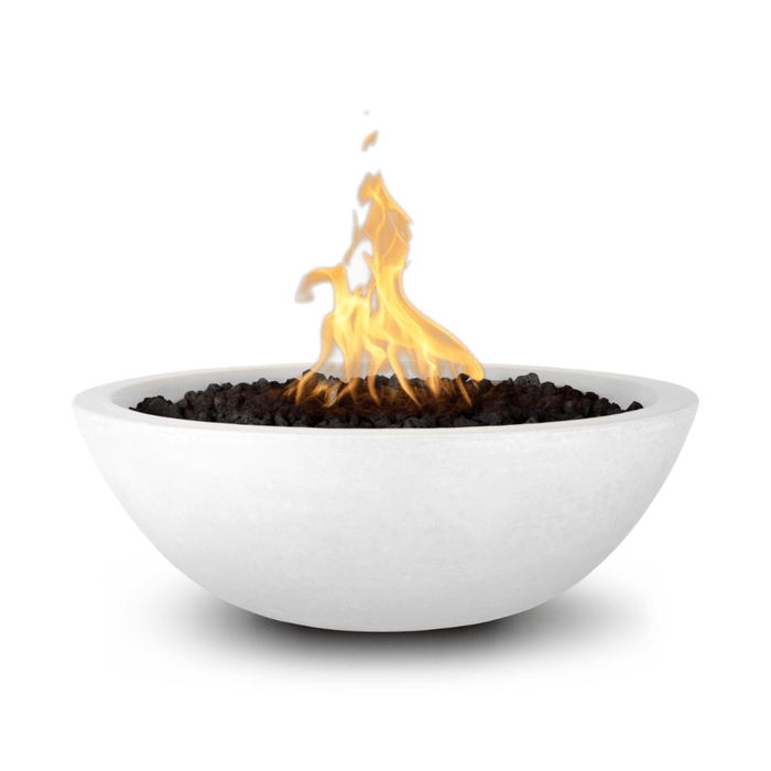 The Outdoor Plus Series Sedona GFRC 12V Electronic Round Fire Bowl - 27" - OPT-27RFOE12V