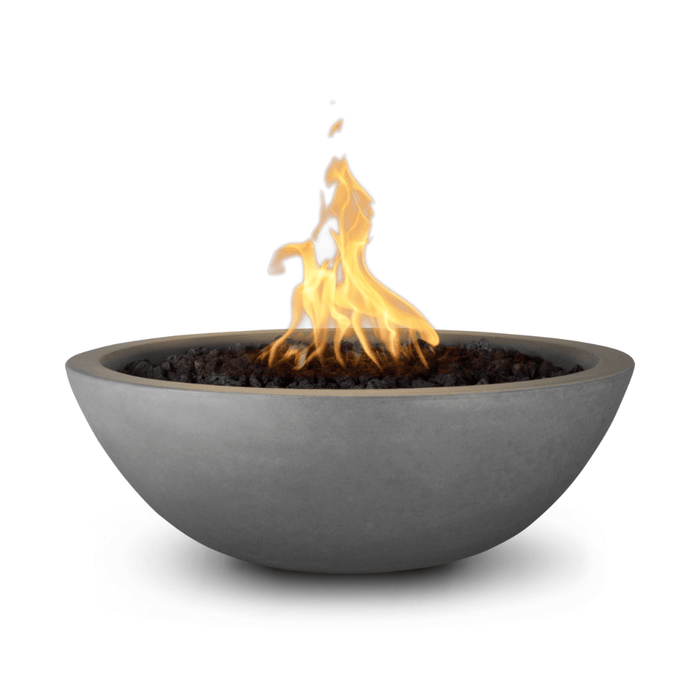 The Outdoor Plus Series Sedona GFRC 12V Electronic Round Fire Bowl - 27" - OPT-27RFOE12V