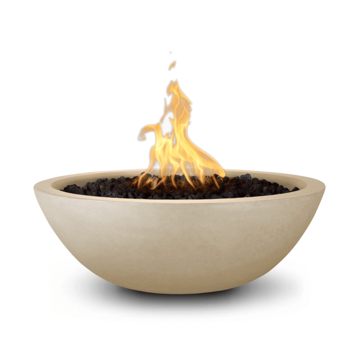 The Outdoor Plus Series Sedona GFRC 12V Electronic Round Fire Bowl - 27" - OPT-27RFOE12V