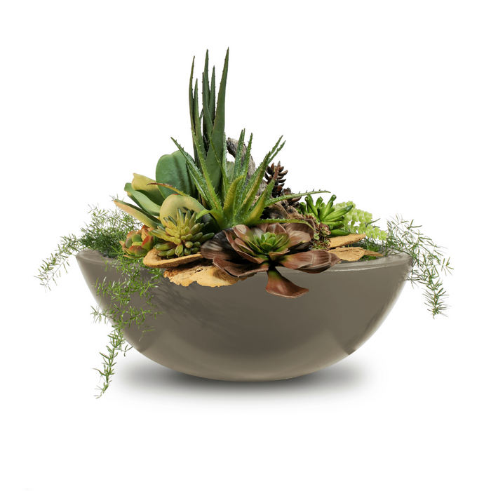 The Outdoor Plus Series Sedona GFRC Round Planter Bowl - 27" - OPT-27RP