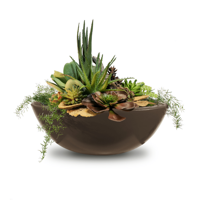 The Outdoor Plus Series Sedona GFRC Round Planter Bowl - 27" - OPT-27RP