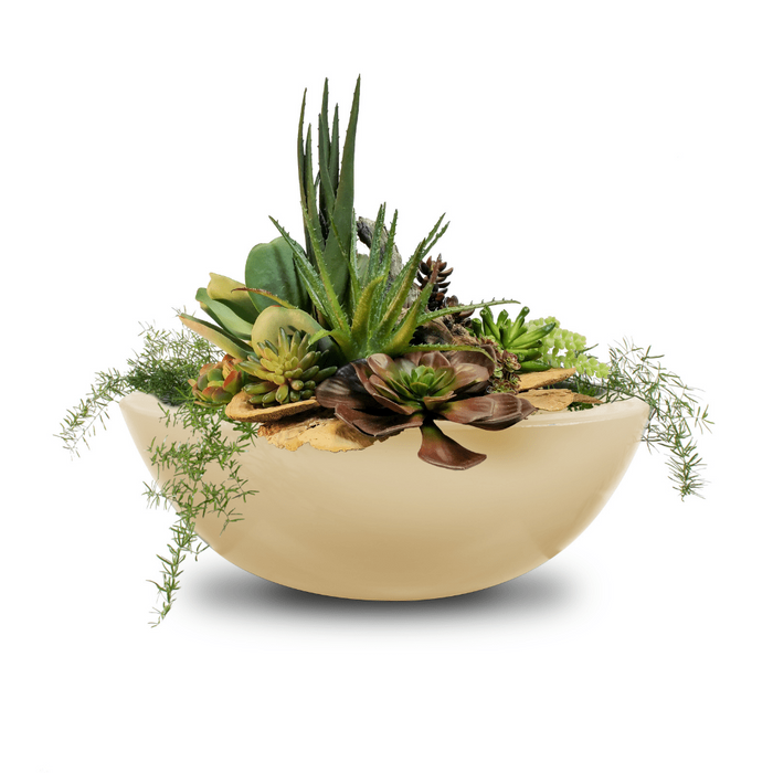 The Outdoor Plus Series Sedona GFRC Round Planter Bowl - 27" - OPT-27RP