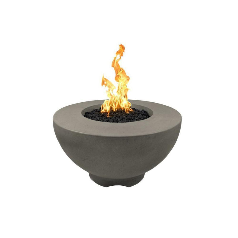 The Outdoor Plus Sienna 37" Concrete Fire Pit -  110V Plug & Play Electronic Ignition - OPT-RF37EKIT