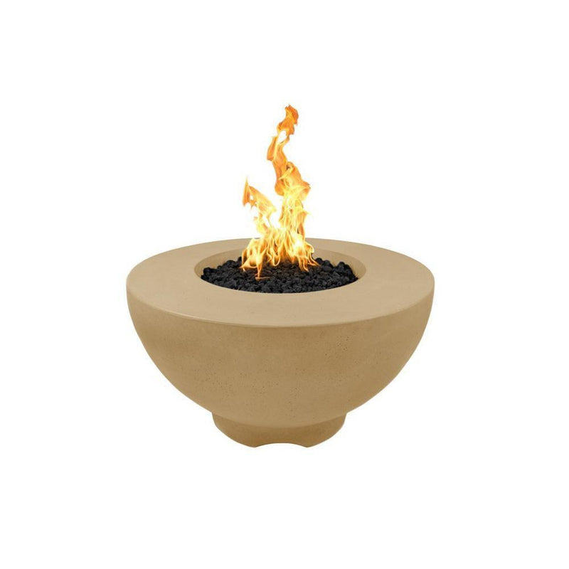 The Outdoor Plus Sienna 37" Concrete Fire Pit -  110V Plug & Play Electronic Ignition - OPT-RF37EKIT