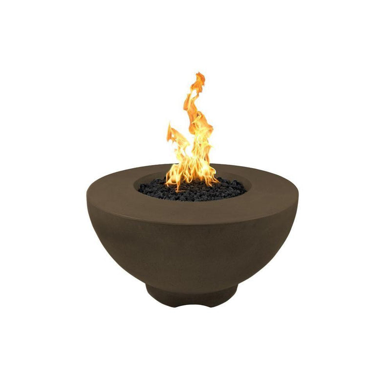 The Outdoor Plus Sienna 37" Concrete Flame Sense Fire Pit - Flame Sense System with Push Button Spark Igniter - OPT-RF37FSEN