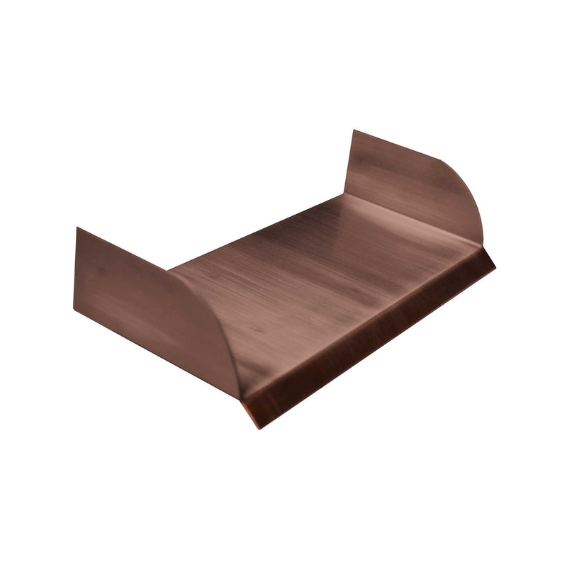 The Outdoor Plus Straight Spillway 12" - Copper OPT-SS12