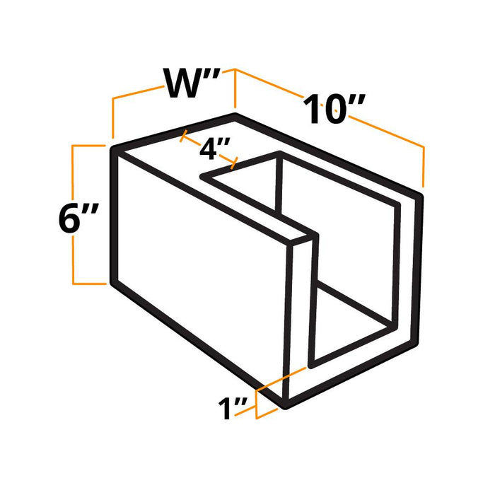 The Outdoor Plus U-Shaped Scupper 10" - Copper OPT-USS10