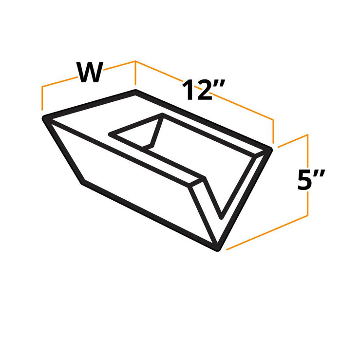 The Outdoor Plus V-Shaped Scupper 10" - 316 Marine Grade Brushed Stainless Steel OPT-WS10-SS