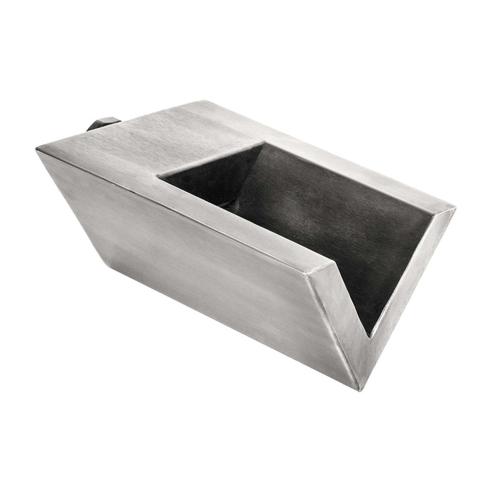 The Outdoor Plus V-Shaped Scupper 10" - 316 Marine Grade Brushed Stainless Steel OPT-WS10-SS