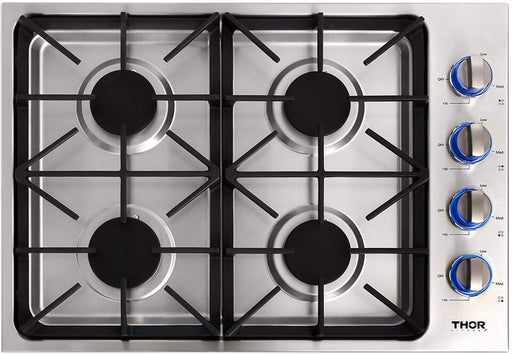 Thor 30 in. Drop-in Natural Gas Cooktop in Stainless Steel 