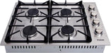 Thor 30 in. Drop-in Natural Gas Cooktop in Stainless Steel 