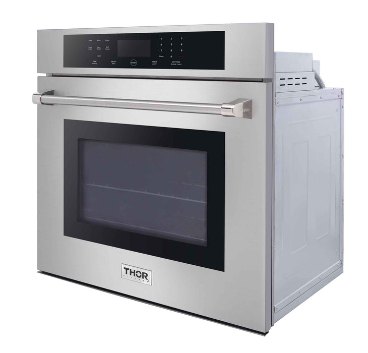 Thor Kitchen 2-Piece Pro Appliance Package - 48-Inch Rangetop & Electric Wall Oven in Stainless Steel