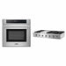 Thor Kitchen 2-Piece Pro Appliance Package - 48-Inch Rangetop & Electric Wall Oven in Stainless Steel