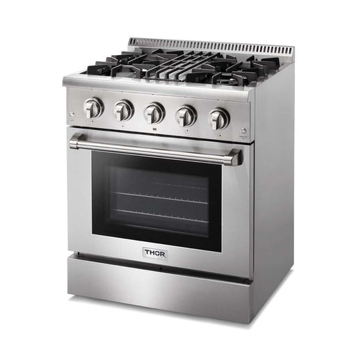 Thor Kitchen 30 in. Gas Burner/Electric Oven Range in Stainless Steel