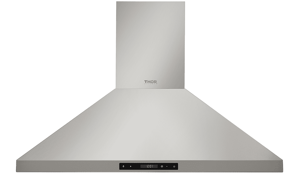 Thor Kitchen 4-Piece Appliance Package - 30-Inch Gas Range, Wall Mount Range Hood, Refrigerator, and Dishwasher in Stainless Steel