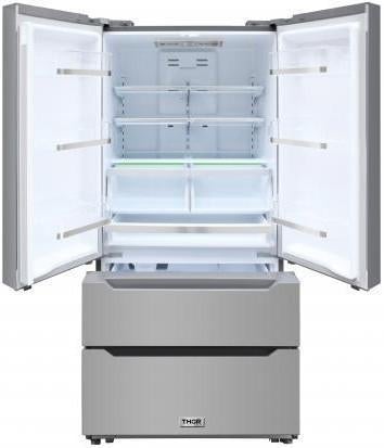 Thor Kitchen 36" 22.50 cu. ft. French Door Refrigerator in Stainless Steel